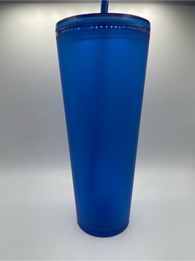 Starbucks Matte Blue Tall Reusable Tumbler with Straw